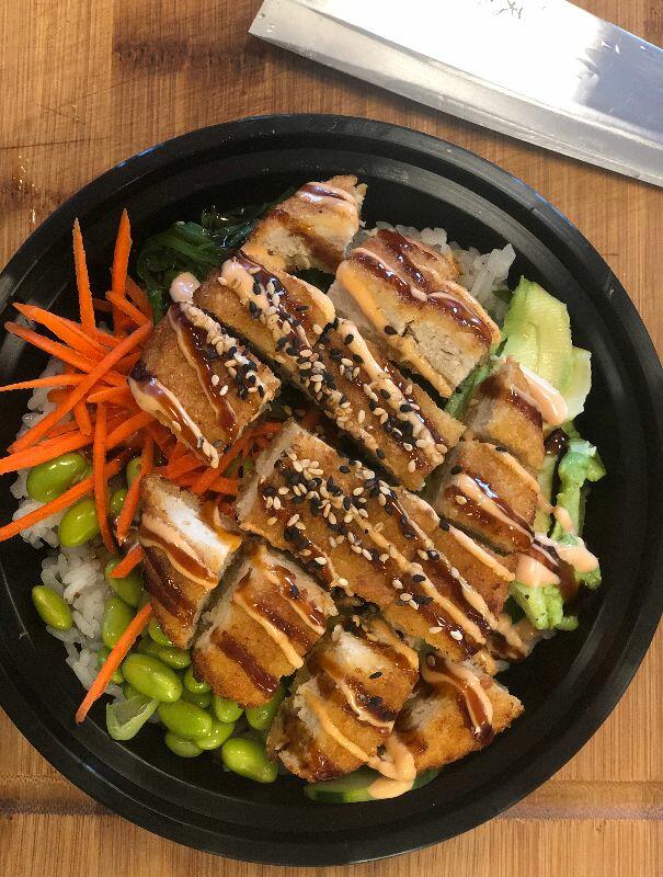 Chicken Nuggets Poke Bowl