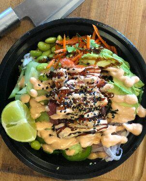 Salmon poke bowl