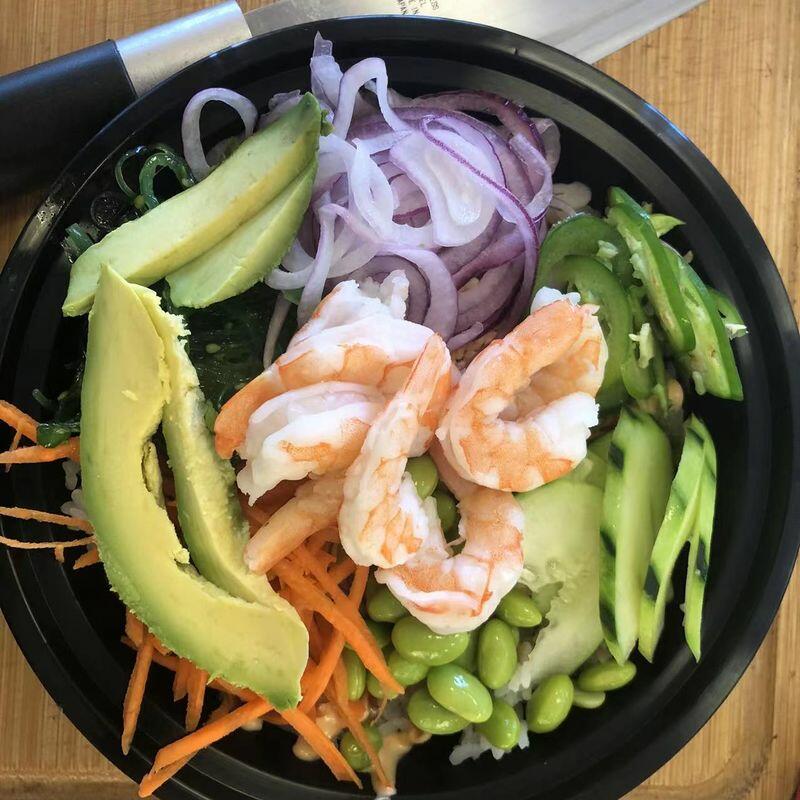 Boiled Shrimp Poke Bowl