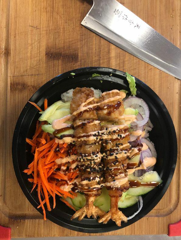 Tempura Shrimp Poke Bowl