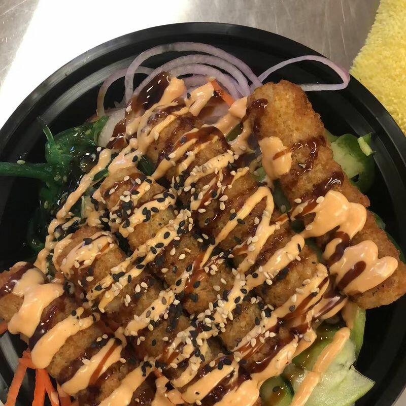 Alasaka Fish Stick Poke Bowl